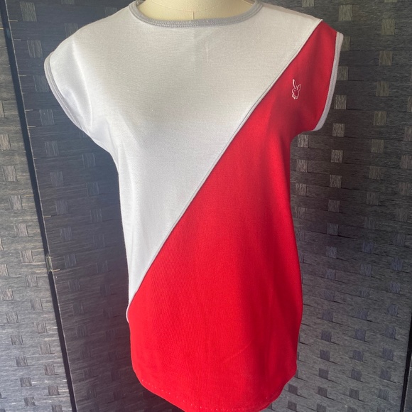 Playboy vintage red and white muscle tee - Picture 2 of 5